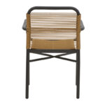 Τραπεζαρία Kliton-Clutch σετ 5τεμ pakoworld αλουμίνιο σε ανθρακί απόχρωση 80x80x74εκ - Image 5