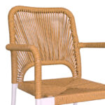 Τραπεζαρία Kliton-Norture σετ 5τεμ pakoworld αλουμίνιο σε λευκή απόχρωση 150x80x74εκ - Image 2