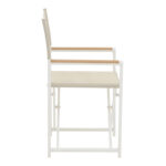 Τραπεζαρία Kliton-Mabu σετ 7τεμ pakoworld αλουμίνιο σε λευκή απόχρωση 150x80x74εκ - Image 3