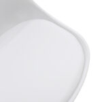 Τραπεζαρία Gaston-Cuba pakoworld σετ 5τεμ pp-mdf σε λευκή-sonoma απόχρωση120x80x75εκ - Image 3