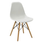 Τραπεζαρία Julita-Balou pakoworld σετ 5τεμ pp-mdf λευκo Φ100x73εκ