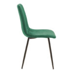 Τραπεζαρία Balou-Noor pakoworld σετ 5τεμ MDF μαύρο-κυπαρισσι Φ100x73εκ - Image 2