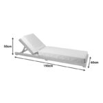 Ξαπλώστρα με μαξιλάρι Specta-Vertian pakoworld μασίφ ξύλο οξιάς σε φυσικό χρώμα 60x190x50εκ - Image 4