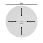 Επιφάνεια τραπεζιού Portico pakoworld HPL wenge Φ60εκ πάχους 12mm - Image 4