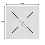 Επιφάνεια τραπεζιού Portico pakoworld HPL wenge 69x69εκ πάχους 12mm - Image 4