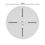 Επιφάνεια τραπεζιού Skyline pakoworld Werzalit ivory Φ70εκ πάχους 25mm - Image 3