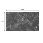 Επιφάνεια τραπεζιού Vergia pakoworld HPL σε ανθρακί όψης μαρμάρου 69x120εκ πάχους 12mm - Image 2