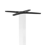 Βάση τραπεζιού bar Stofan pakoworld μεταλλική λευκή-μαύρη 45x45x108εκ - Image 3