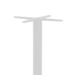 Βάση τραπεζιού bar Closet pakoworld μεταλλική λευκή-μαύρη Φ40x108εκ