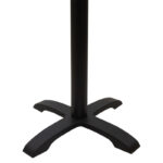 Βάση τραπεζιού bar Ntona pakoworld μεταλλική μαύρη 62x62x108εκ - Image 2