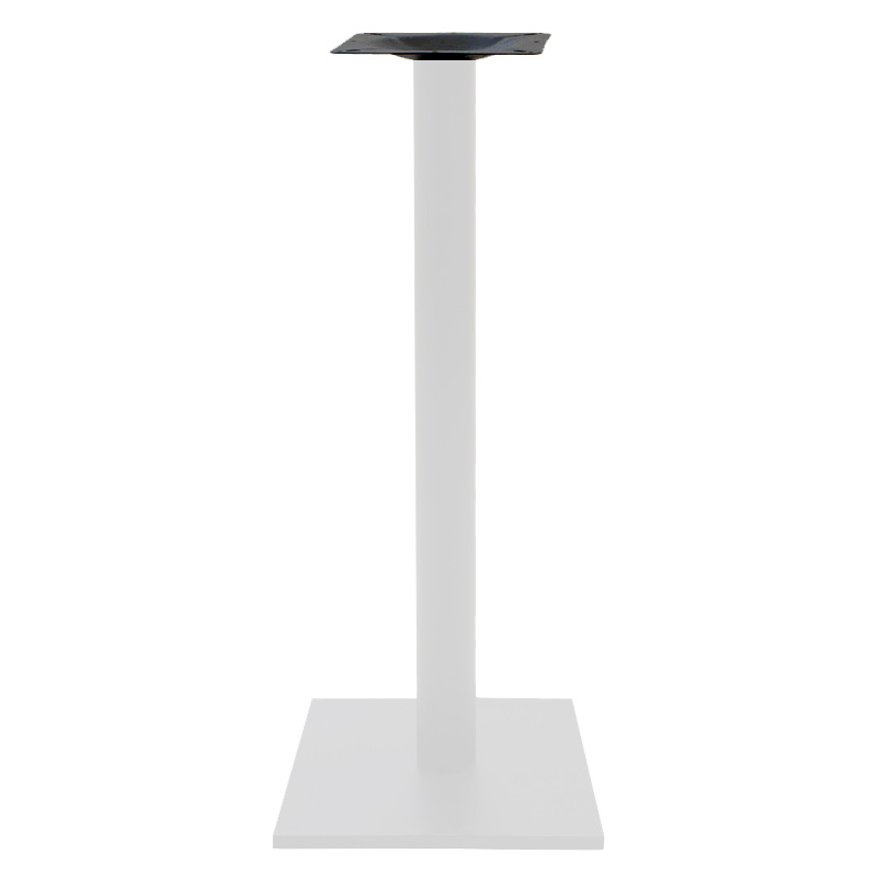 217-000045-1 Βάση τραπεζιού bar Staid pakoworld μεταλλική λευκή-μαύρη 40x40x94εκ - Image 1