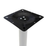 Βάση τραπεζιού bar Staid pakoworld μεταλλική λευκή-μαύρη 40x40x94εκ - Image 2