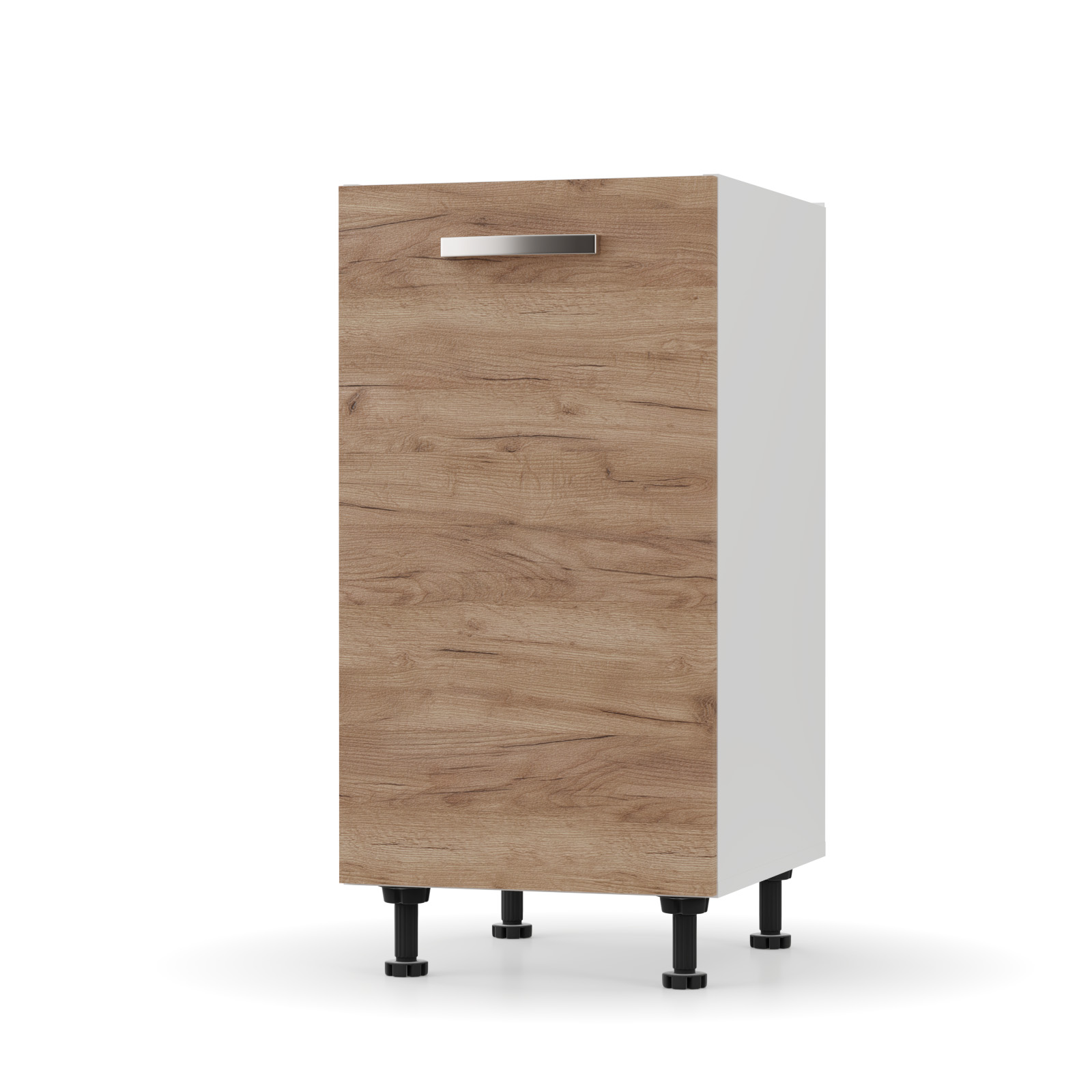 2219 CHARLOTΤE Κάτω Ντουλάπι 40x46.5x82εκ με μεταλλικά χερούλια Χρυσό Δρυς - Image 1