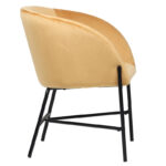 Πολυθρόνα Julia pakoworld βελούδο κίτρινο 61x57x74εκ - Image 2