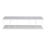 Τραπέζι σαλονιού Tars pakoworld λευκό 120x50x30εκ - Image 2