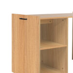 Πολυμορφικό ντουλάπι-γραφείο εργασίας Tivizual pakoworld πτυσσόμενο sonoma μελαμίνης 140x60x72εκ - Image 3