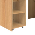 Πολυμορφικό ντουλάπι-γραφείο εργασίας Tivizual pakoworld πτυσσόμενο sonoma μελαμίνης 140x60x72εκ - Image 5