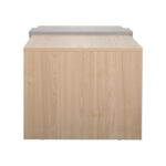 Τραπέζι σαλονιού Cozeto pakoworld σε φυσική με γκρι cement απόχρωση 100x53x41.5εκ - Image 3