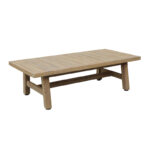 Σετ σαλονιού 4τμχ Malibu I pakoworld μασίφ ξύλο ακακίας-μπεζ ύφασμα - Image 3