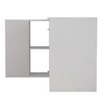 Γραφείο γωνιακό αποσπώμενο Polina pakoworld λευκό 120x100x75εκ - Image 2