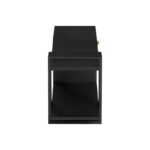 Έπιπλο τηλεόρασης Standi pakoworld σε μαύρο-μαύρο μαρμάρου απόχρωση 120x25x36.8εκ - Image 4