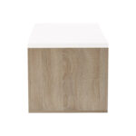 Τραπέζι σαλονιού Extera pakoworld επεκτεινόμενο σε λευκή-sonoma απόχρωση 100-160x50x45εκ - Image 5