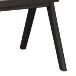 Πολυθρόνα Winslow pakoworld ξύλο rubberwood μαύρο-pvc rattan φυσικό-ύφασμα γκρι - Image 2