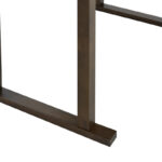 Τραπέζι μπαρ Tenor pakoworld φυσικό ξύλο rubberwood-ΜDF καρυδί 150x90x91.5εκ - Image 5