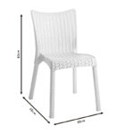 Καρέκλα Confident pakoworld PP cappucino - Image 3