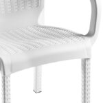 Πολυθρόνα Festive pakoworld PP λευκό - Image 2