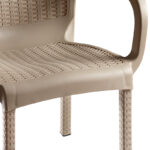 Πολυθρόνα Festive pakoworld PP cappucino - Image 2