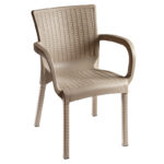 Τραπεζαρία Explore-Festive pakoworld σετ 5τεμ PP cappuccino 150x90x73,5εκ. - Image 2