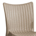 Τραπεζαρία Icon-Confident pakoworld σετ 5τεμ PP σε cappuccino απόχρωση - Image 2