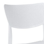 Τραπεζαρία Icon-Ignite pakoworld σετ 5τεμ PP σε λευκή απόχρωση - Image 2