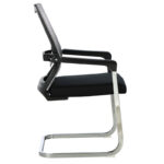 Καρέκλα γραφείου επισκέπτη Chromatic pakoworld μέταλλο-mesh μαύρο - Image 2