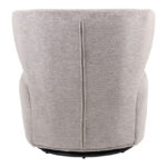 Πολυθρόνα Marelia pakoworld περιστρεφόμενη μπεζ ύφασμα 73x76x76εκ - Image 4