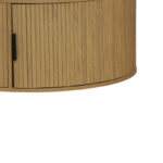 Τραπέζι σαλονιού Scandi pakoworld MDF σε φυσική απόχρωση Φ80x35.5εκ - Image 3