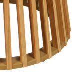 Τραπέζι σαλονιού Domonic pakoworld mdf/pw σε φυσική απόχρωση Φ80x45εκ - Image 4