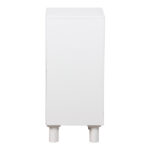 Κομοδίνο Emersi pakoworld MDF σε λευκή απόχρωση 40x32x70εκ - Image 2