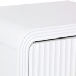 Κομοδίνο Zeplen pakoworld MDF σε λευκή απόχρωση 40x30x53εκ - Image 5