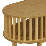 Κονσόλα Nodial pakoworld MDF/Bamboo σε φυσική απόχρωση 120x39x85εκ - Image 5