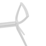 Βάση τραπεζιού Herno pakoworld λευκό pp 106x61x73εκ - Image 3