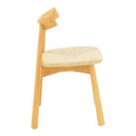 Καρέκλα Clareta pakoworld rubberwood-σχοινί σε φυσική απόχρωση 53x55x79εκ - Image 3