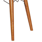 Καρέκλα Sonora I pakoworld βελουτέ εκρού-καρυδί πόδι - Image 5