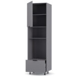 Craft Στήλη Κουζίνας Γραφίτη 60x57x214cm - Image 2