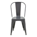 Καρέκλα Utopia pakoworld μέταλλο σε ανθρακί απόχρωση 44x44x85εκ - Image 4