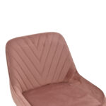 Σκαμπό μπαρ Deppy pakoworld σάπιο μήλο βελούδο-μαύρο μέταλλο 43x54x102εκ - Image 5