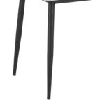 Τραπέζι Gustas pakoworld γκρι μαρμάρου sintered stone-μαύρο μέταλλο 160x80x75εκ - Image 2