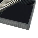 Κρεβάτι διπλό Zilin pakoworld ύφασμα ανθρακί με αποθηκευτικό χώρο 160x200εκ - Image 5