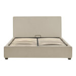 Κρεβάτι διπλό Bedka pakoworld ύφασμα γκρι με αποθηκευτικο χώρο160x200εκ - Image 4